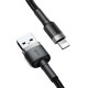 Baseus Cafule USB to Lightning 1M Data Cable with durable design for fast charging and data transfer, ideal for iPhone users in Bangladesh