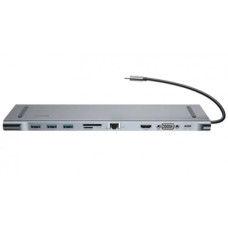 Baseus Enjoyment Series 10 in 1 Type C HUB Multi function Docking Station CATSX-FOG