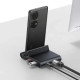 Baseus Mate Docking Pro Type-C mobile phone docking station showcasing multiple ports and sleek design