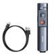 Baseus Orange Dot Red Laser Wireless Rechargeable Presenter showcasing ergonomic design and sleek finish for easy presentations