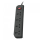 Belkin Power Stribe 4 Port 1.5 Meter Gray Economy Series (F9E400ZB)