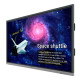 BenQ RE7501 4K UHD 75-inch interactive display showcasing educational content in a classroom setting