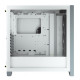Corsair iCUE 4000X RGB Tempered Glass Mid-Tower ATX Casing showcasing sleek white design and vibrant RGB lighting for optimal aesthetic appeal