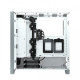 Corsair iCUE 4000X RGB Tempered Glass Mid-Tower ATX Casing showcasing sleek white design and vibrant RGB lighting for optimal aesthetic appeal