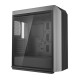 Deepcool CL500 4F AP Mid Tower ATX Gaming Case showcasing sleek design, RGB lighting, and spacious interior for optimal airflow.