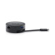 Dell USB-C Portable Adapter DA300 showcasing ports and compact design for easy connectivity