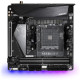 GIGABYTE B550I AORUS PRO AX AMD Motherboard showcasing its design and features for enhanced gaming performance.