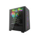Gamdias ATHENA M1 Elite RGB Mid Tower Gaming Case showcasing vibrant RGB lighting and sleek design