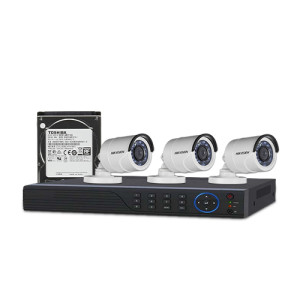 HIKVISION 3 unit 1080P night vision security cc camera Package Unix Network | Laptop Shop | Jessore Computer City