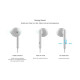 HUAWEI AM115 Earphones shown in a stylish design, perfect for music lovers and everyday use.