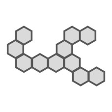 Hexagonal Shape 11 Unit Geometric Wall Light