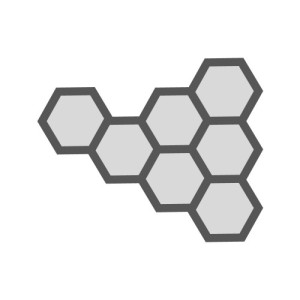 Hexagonal Shape 7 Unit Geometric Wall Light Unix Network | Laptop Shop | Jessore Computer City