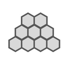 Hexagonal Shape 9 Unit Geometric Wall Light