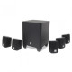 JBL Cinema 510 5.1 Home Theater Speaker setup in a living room