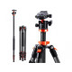 K&F Concept SA254C1 Professional Carbon Tripod designed for photographers, showcasing its lightweight and durable features in a studio setting