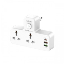 LDNIO SC2311 2 Way 5 Port Fast Charging Wall Power Socket With LED Lamp