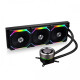 Lian Li Galahad AIO UNI FAN SL Edition 360mm Liquid CPU Cooler in sleek black design, perfect for efficient CPU cooling in gaming rigs.