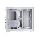 Lian Li O11D Mini-S Snow White mini-tower gaming case showcasing sleek design and high airflow features, perfect for building a compact gaming setup.