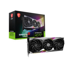 MSI GeForce RTX 4070 Ti GAMING X TRIO WHITE 12GB GDDR6X Graphics Card