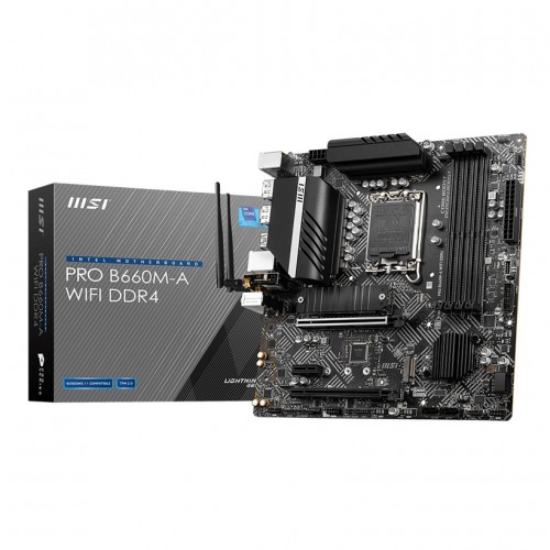 MSI PRO B660M-A WIFI DDR4 12th Gen Micro-ATX Motherboard Unix Network | Laptop Shop | Jessore Computer City