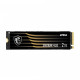 MSI SPATIUM M480 2TB PCIe 4.0 NVMe M.2 SSD showcasing its sleek design and advanced technology for high-speed data storage