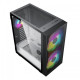MaxGreen A367BK Mid-Tower Casing showcasing its sleek design and optimal airflow features, perfect for gaming and PC building in Bangladesh.
