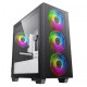 MaxGreen A667BK Mini Mesh Micro-ATX Casing showcasing its stylish design, ventilation, and compact structure for efficient PC builds.