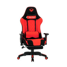 MeeTion MT-CHR25 2D Armrest Massage E-Sport Gaming Chair with Footrest (Red)