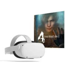 Meta Quest 2 128GB All-in-One VR System with Resident Evil 4 Game Bundle