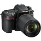 NIKON D7500 20.9 MP DSLR camera featuring an 18-140mm lens, Bluetooth, Wi-Fi, and a touchscreen for enhanced photography