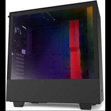 NZXT H510i Compact Mid Tower Black & Red Casing with Smart Device 2