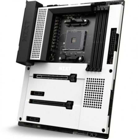 Introducing the Stunning NZXT N7 B550 Matte White AMD AM4 ATX Wi-Fi Gaming Motherboard
