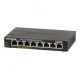 Netgear GS308P 8-Port Gigabit Ethernet Unmanaged Switch with 4 PoE ports displayed in a network setup