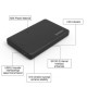 Image of ORICO 2.5 USB 3.0 SATA Drive Enclosure showcasing its sleek design and functionality