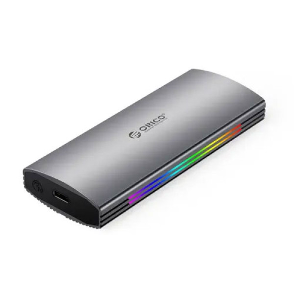 ORICO M2R2-G2 in multi-color RGB lighting showcasing its design and features perfect for gamers.
