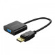 ORICO XD-DFV Display Port to VGA HD Adapter showcasing its sleek design and connectivity options