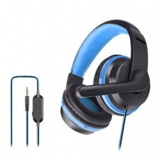 OVLENG OV-P6 3.5mm Stereo LED Light Gaming Headphone Black-Blue