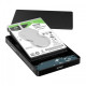 Orico 2169U3 transparent HDD enclosure showcasing its sleek design and USB3.0 connectivity