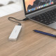 Orico PVM2 Mini Clip-open M.2 SSD Enclosure showcasing its sleek design and features