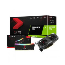 PNY GeForce GTX 1660 Ti 6GB Dual Fan XLR8 Gaming OC Graphics Card and XLR8 RGB 8GB RAM Bundle