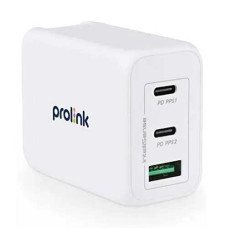 PROLiNK PTC36501 65W 3-port GaN PD Charger with IntelliSense