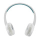 Rapoo S100 Foldable Bluetooth Headset in white color, showcasing its sleek design and comfort features, perfect for music and gaming.