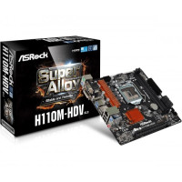 Asrock H110M HDV R3.0 Super Alloy Micro ATX Motherboard