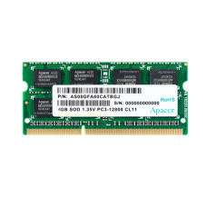 APACER 4GB DDR3 1600MHZ SO-DIMM LAPTOP RAM APACER 4GB DDR3 1600MHZ SO-DIMM LAPTOP RAM