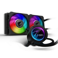 Gigabyte AORUS RGB AIO Liquid Cooler 240 with Circular LCD Display, Dual 120mm ARGB Fans Gigabyte AORUS RGB AIO Liquid Cooler 240 with Circular LCD Display, Dual 120mm ARGB Fans