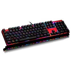 MotoSpeed CK104 Wired Mechanical RGB Black Keyboard with Red Switch