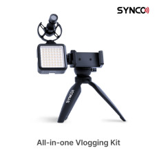 SYNCO Vlogger Kit2 with Microphone and Fill Light for Camera/SmartPhone Black