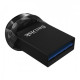 SanDisk 16GB ULTRA FIT USB 3.1 Flash Drive displayed on a desk with a laptop