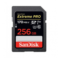  SanDisk Extreme PRO 256GB 170mbps SDXC UHS-I Memory Card