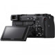 Sony Alpha A6600 25.0MP Mirrorless Camera body view showcasing its sleek design and advanced features for photography enthusiasts.